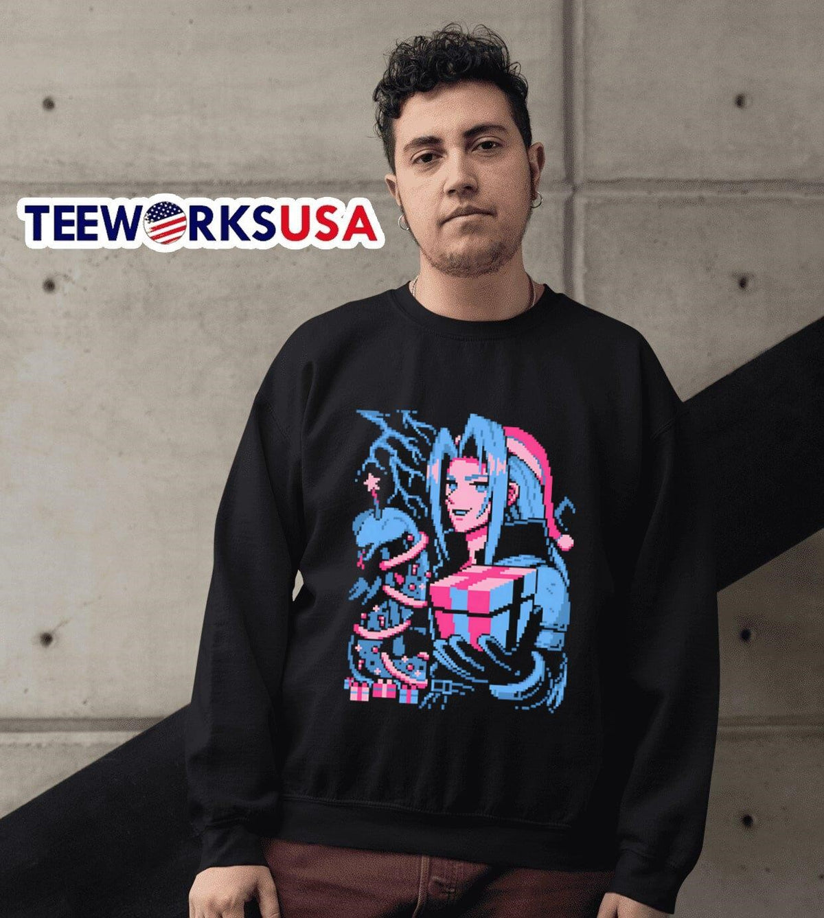 Sephiroth holidays - Adult & Kids T-Shirts, Sweatshirts & Hoodies apparel design preview 3