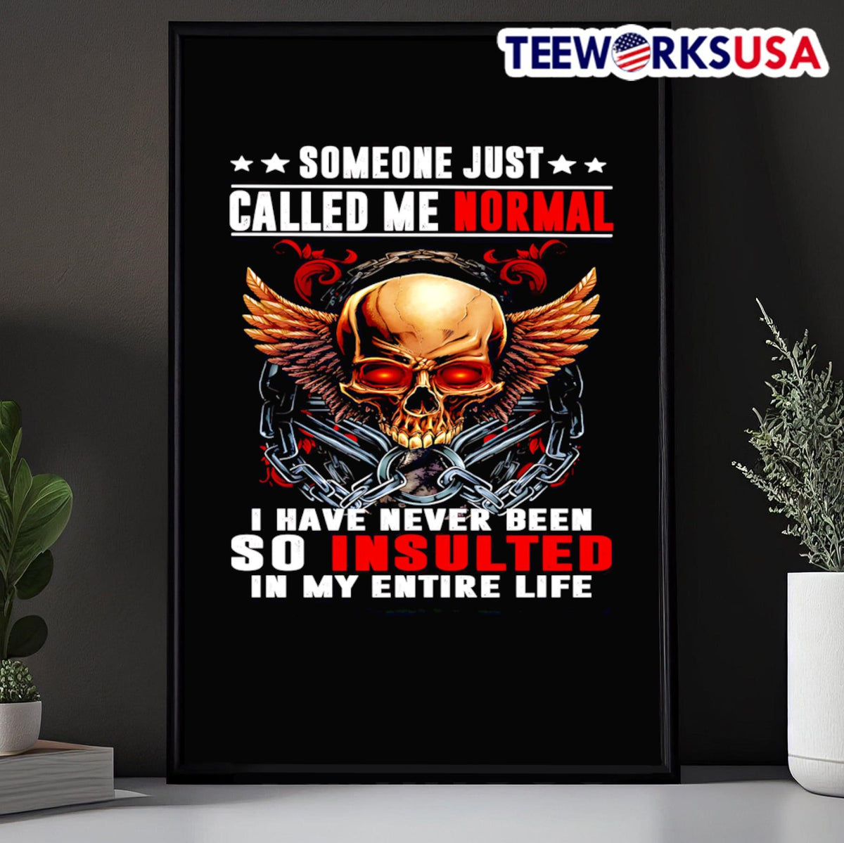 Skull someone just called my normal I have never been - Adult & Kids T-Shirts, Sweatshirts & Hoodies apparel design preview 5