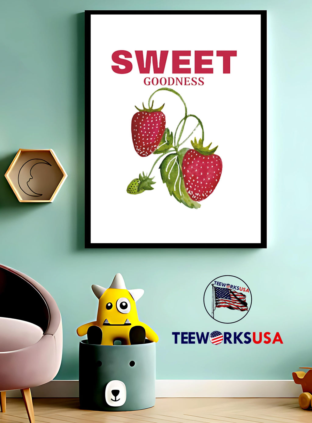 Sweet Goodness strawberry - Adult & Kids T-Shirts, Sweatshirts & Hoodies apparel design preview 3