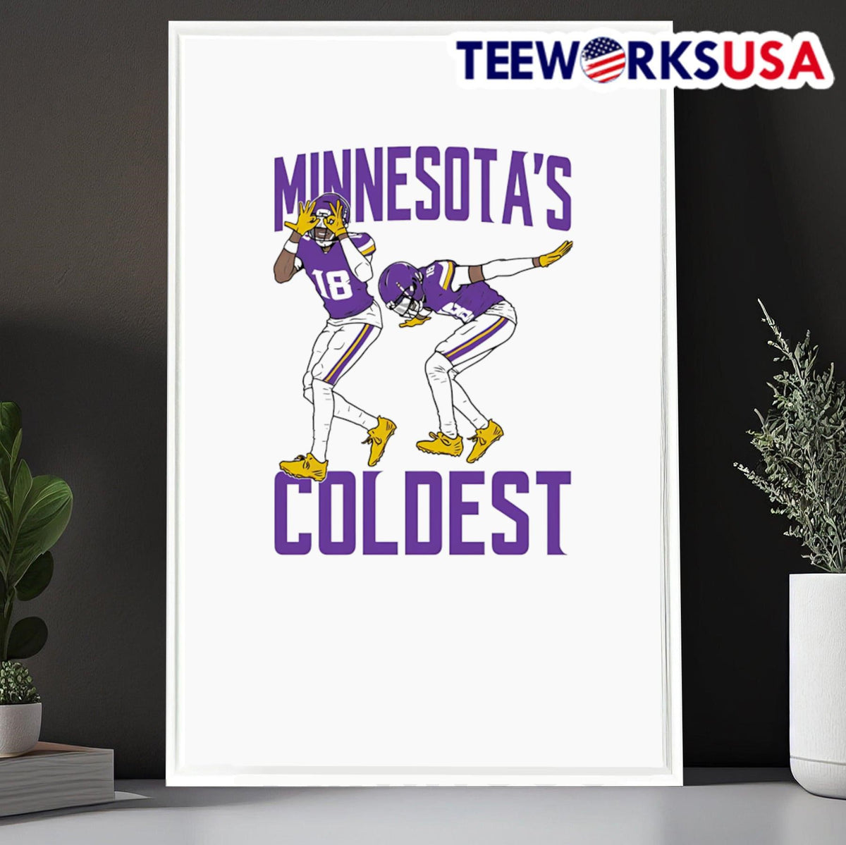 Minnesota's Coldest football - Adult & Kids T-Shirts, Sweatshirts & Hoodies apparel design preview 6