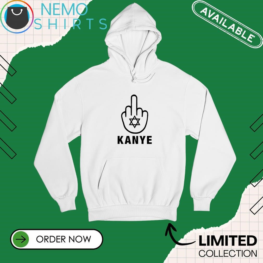Jewish middle finger for Kanye - Adult & Kids T-Shirts, Sweatshirts & Hoodies apparel design preview 2