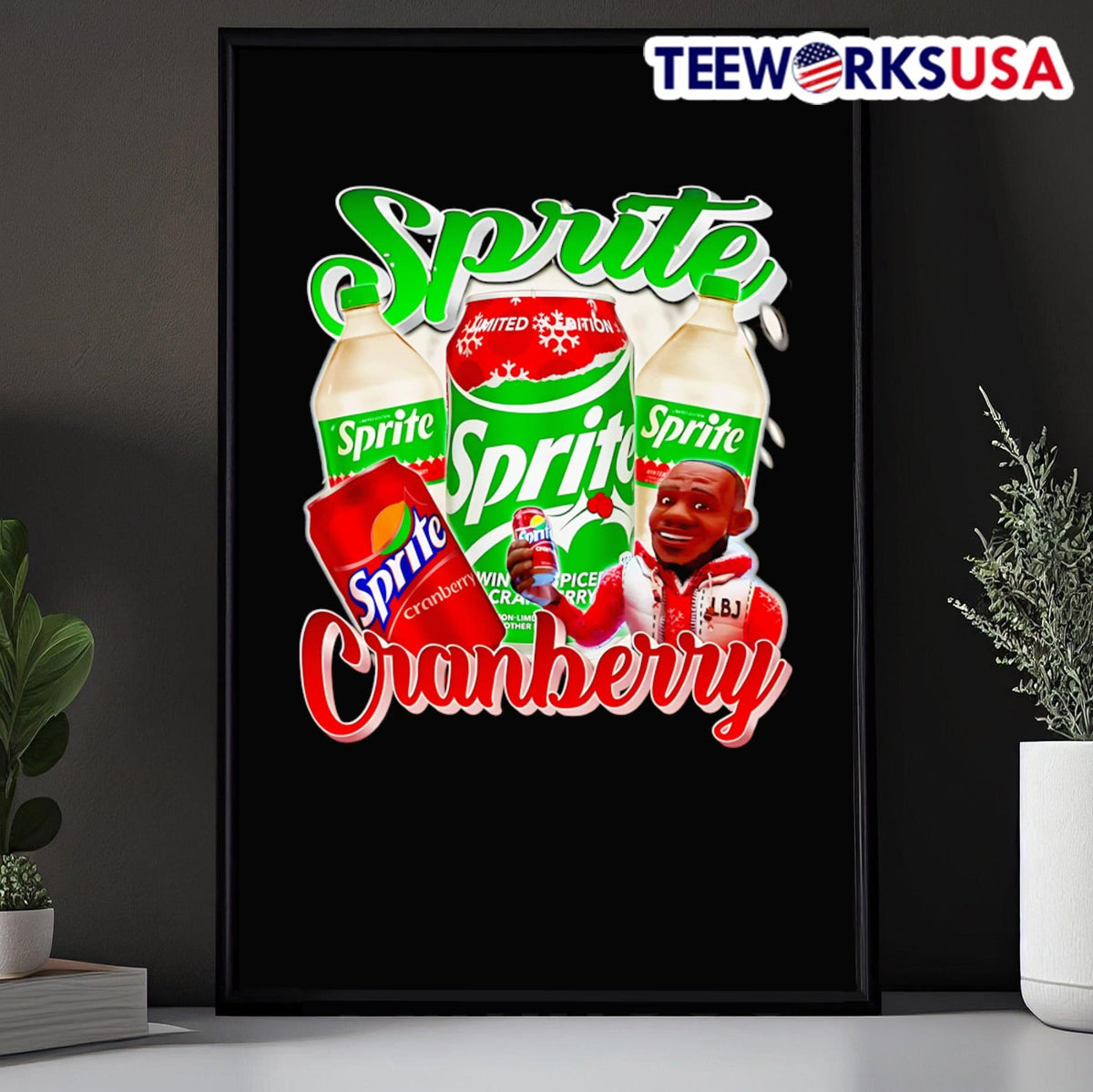 Sprite Cranberry Bron Lebron James - Adult & Kids T-Shirts, Sweatshirts & Hoodies apparel design preview 5