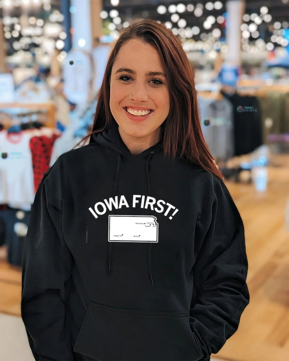 Zach Lahn puts Iowa first - Adult & Kids T-Shirts, Sweatshirts & Hoodies apparel design preview 5