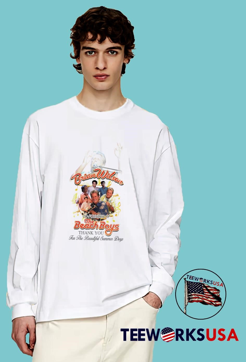 Remembering Beach Boys Icon Brian Wilson Special - Adult & Kids T-Shirts, Sweatshirts & Hoodies apparel design preview 4