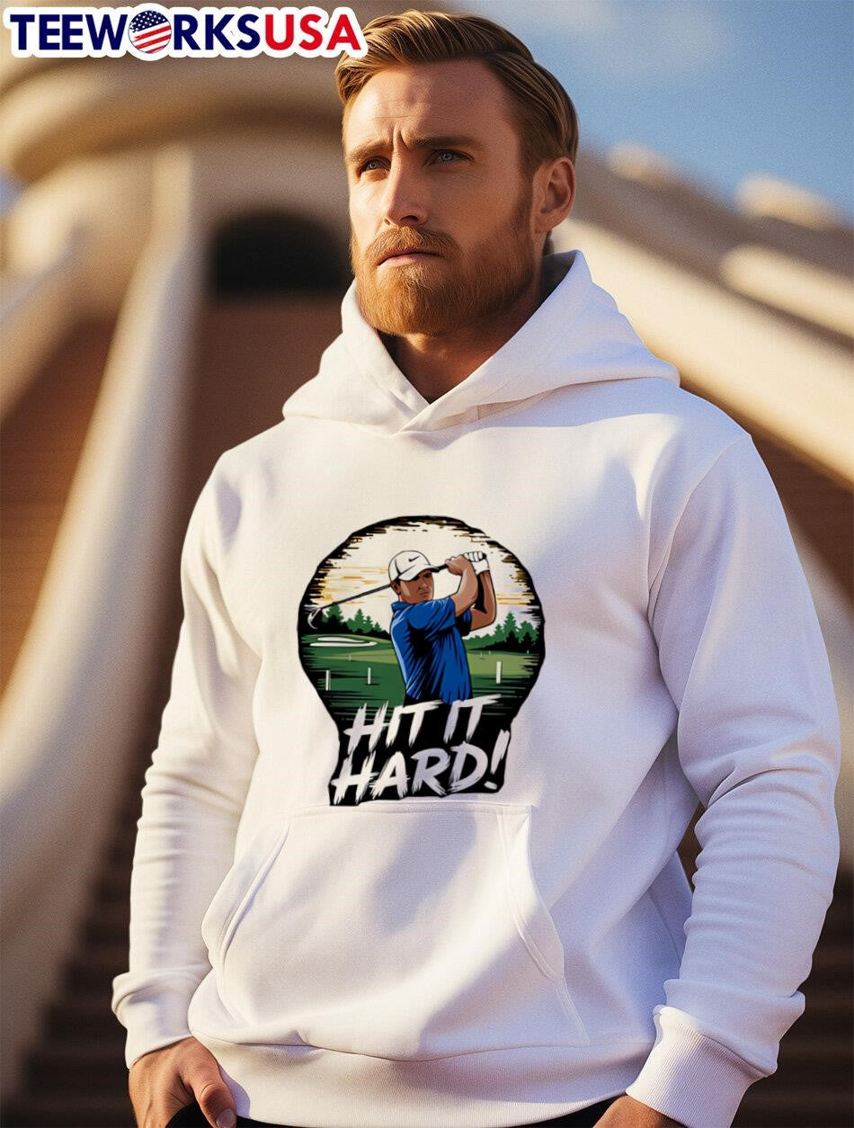 Hit It Hard Golf Bold classic - Adult & Kids T-Shirts, Sweatshirts & Hoodies apparel design preview 2