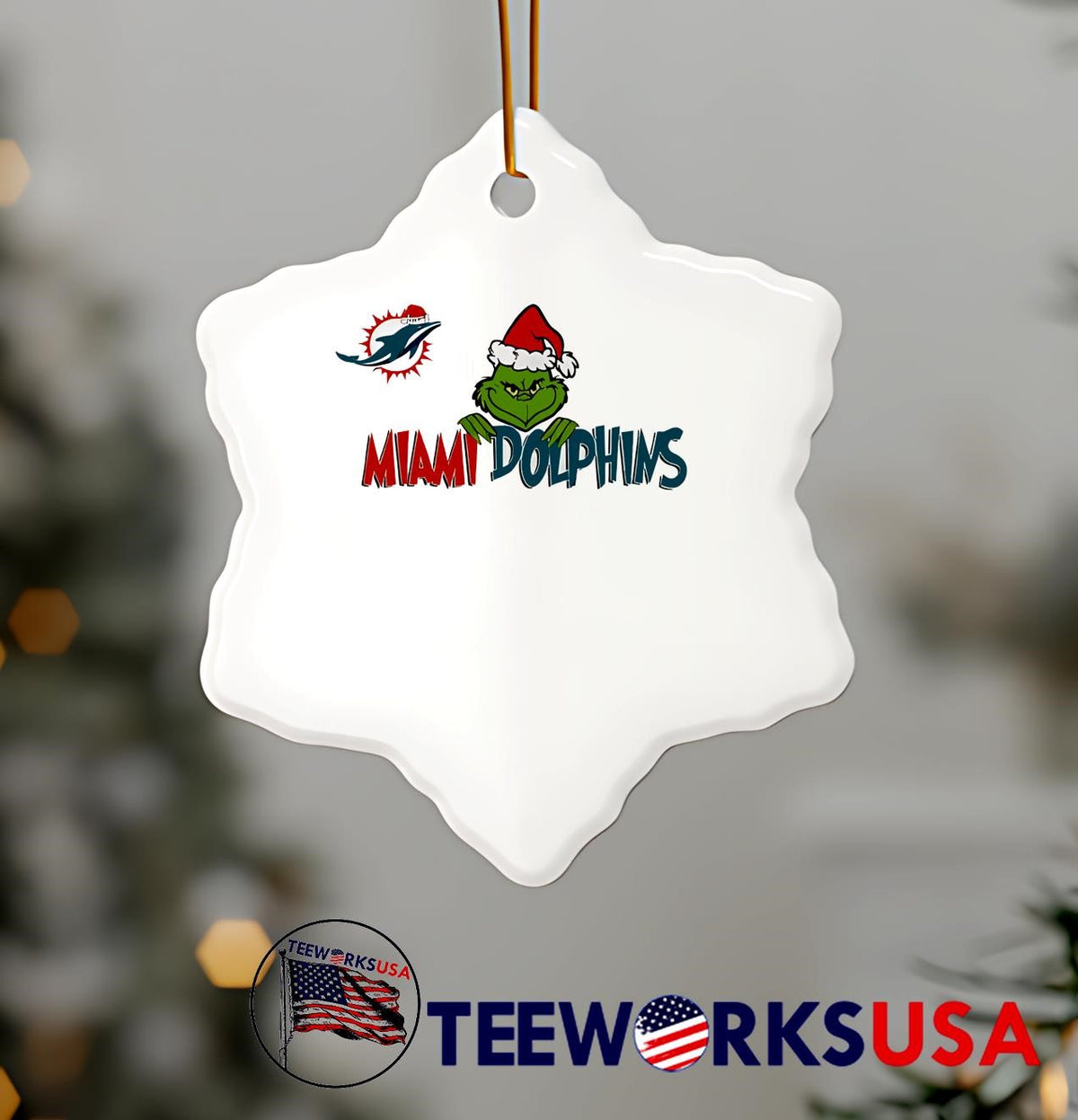 Grinch Dolphins Fin To The World christmas - Adult & Kids T-Shirts, Sweatshirts & Hoodies apparel design preview 7
