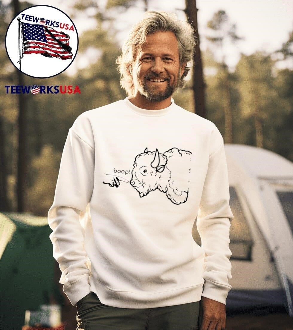 Boop the bison - Adult & Kids T-Shirts, Sweatshirts & Hoodies apparel design preview 3