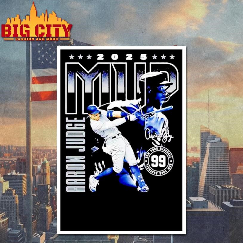 Aaron Judge New York Yankees 2025 MVP Signature - Adult & Kids T-Shirts, Sweatshirts & Hoodies apparel design preview 4