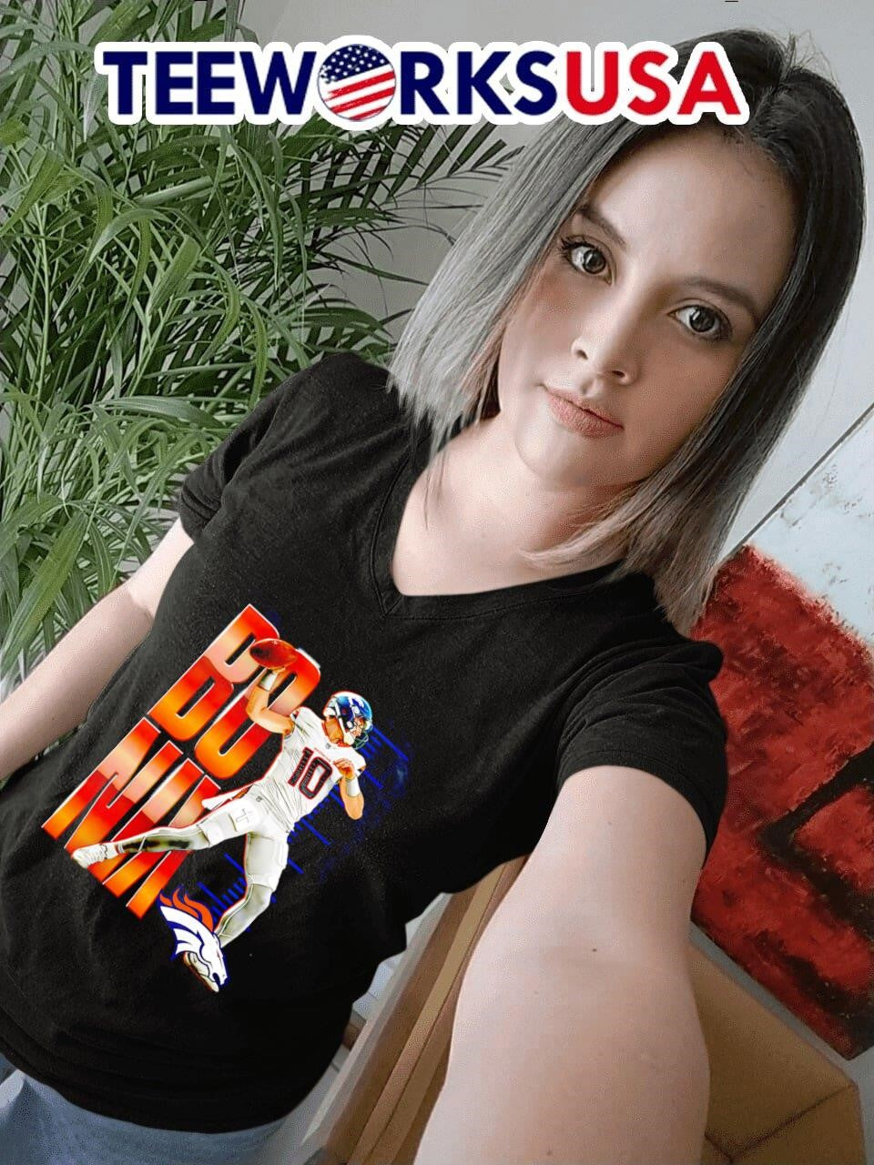 Denver Broncos Bo Nix celebration - Adult & Kids T-Shirts, Sweatshirts & Hoodies apparel design preview 7