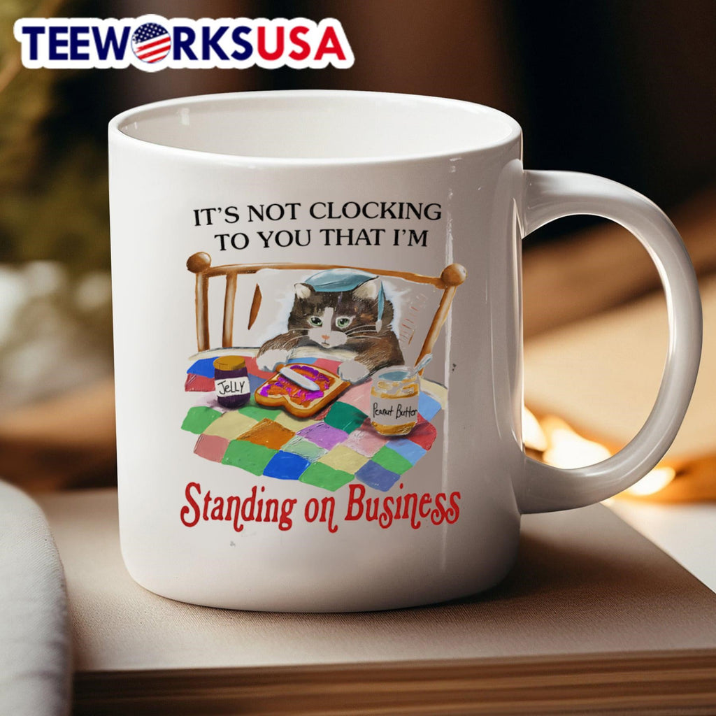 Cat It's not clocking to you that I'm standing on - Adult & Kids T-Shirts, Sweatshirts & Hoodies apparel design preview 4