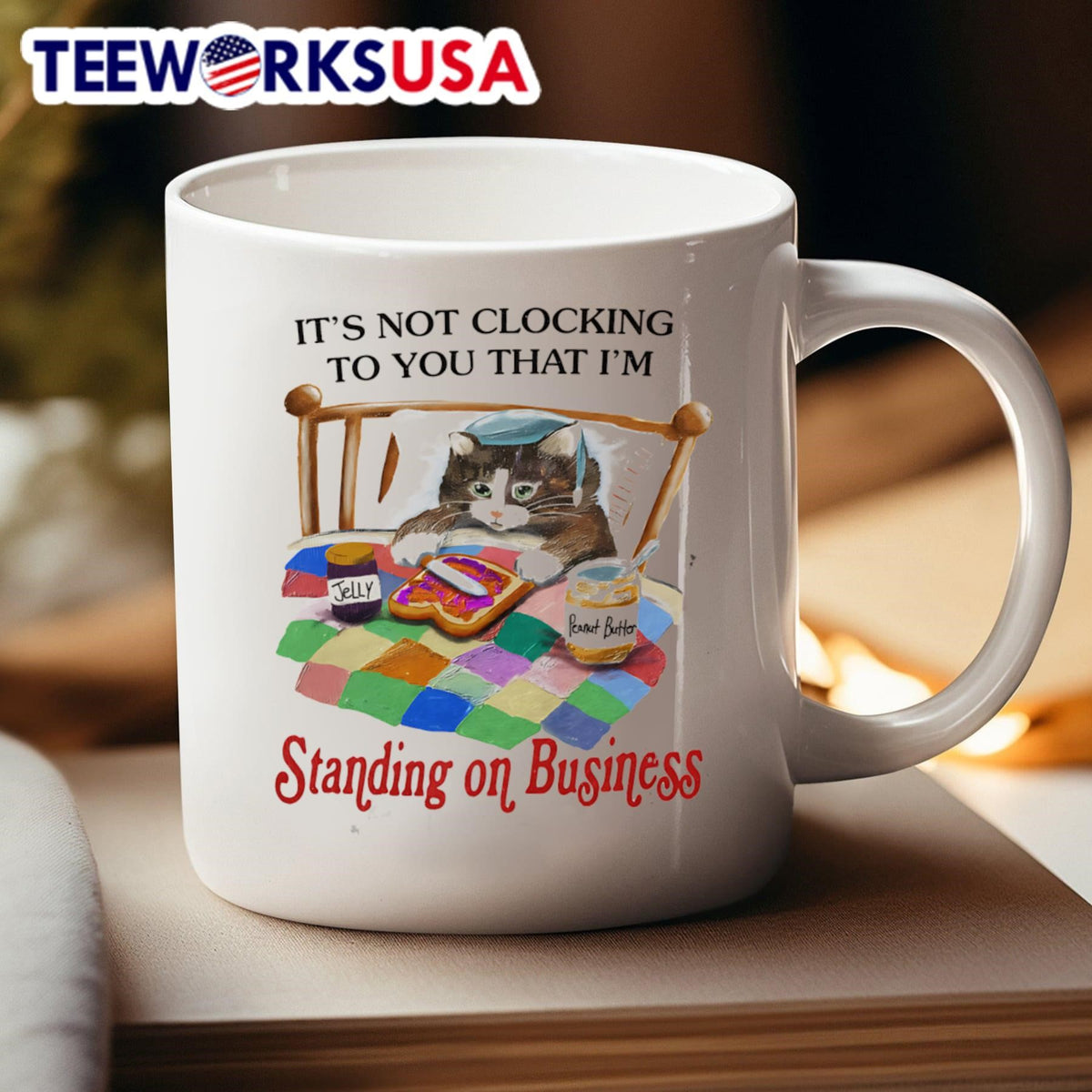 Cat It's not clocking to you that I'm standing on - Adult & Kids T-Shirts, Sweatshirts & Hoodies apparel design preview 4