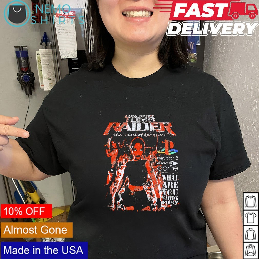 Lara Croft Tomb Raider the Angel of Darkness - Adult & Kids T-Shirts, Sweatshirts & Hoodies apparel design preview 2