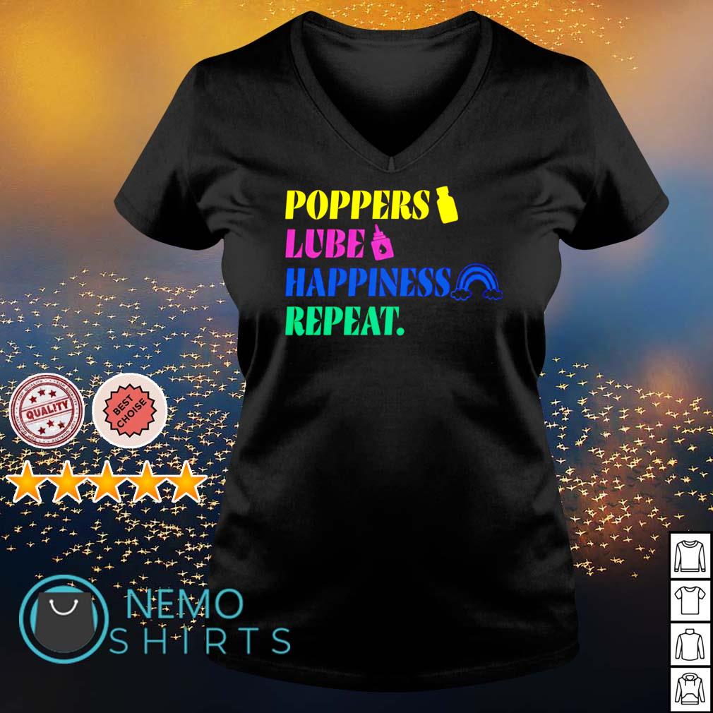 Poppers lube happiness repeat - Adult & Kids T-Shirts, Sweatshirts & Hoodies product image 5