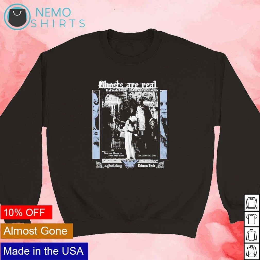 Crimson Peak Ghosts Are Real Guillermo del Toro Dark - Adult & Kids T-Shirts, Sweatshirts & Hoodies apparel design preview 4