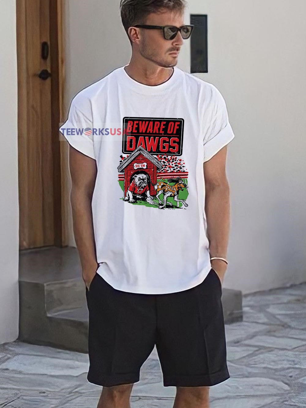 Beware Of Dawgs Georgia Bulldogs - Adult & Kids T-Shirts, Sweatshirts & Hoodies apparel design preview 1