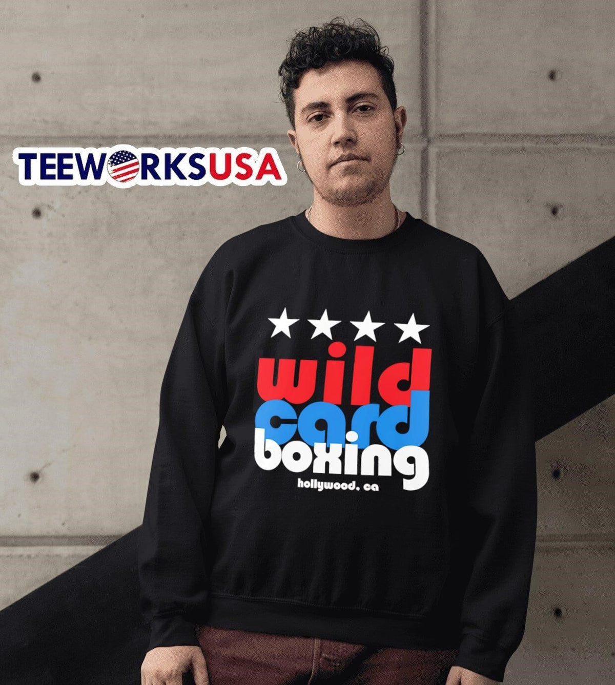 Wild Card Boxing Hollywood - Adult & Kids T-Shirts, Sweatshirts & Hoodies apparel design preview 6