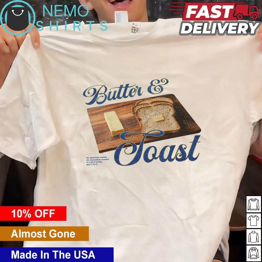 Toast and butter an absolute classic - Adult & Kids T-Shirts, Sweatshirts & Hoodies apparel design preview 1