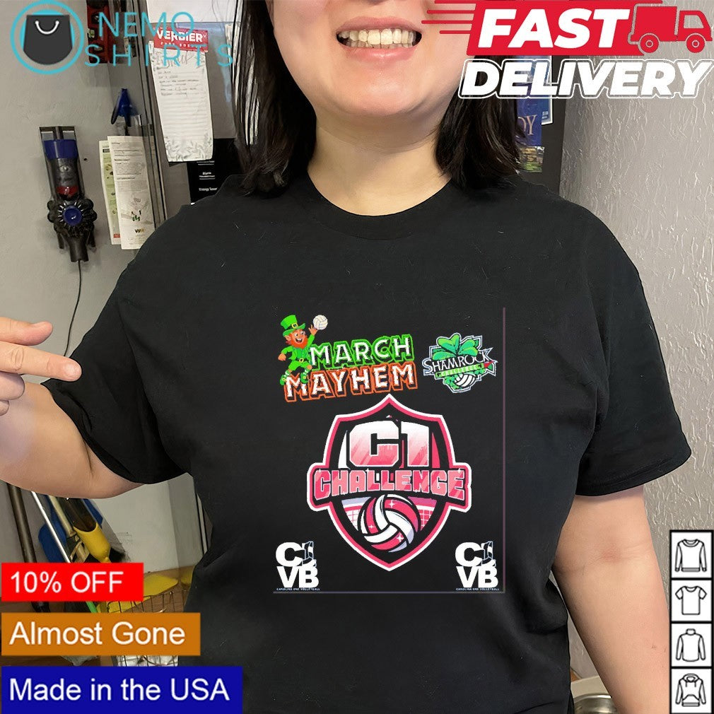 March Mayhem Shamrock Challenge Carolina One - Adult & Kids T-Shirts, Sweatshirts & Hoodies apparel design preview 2