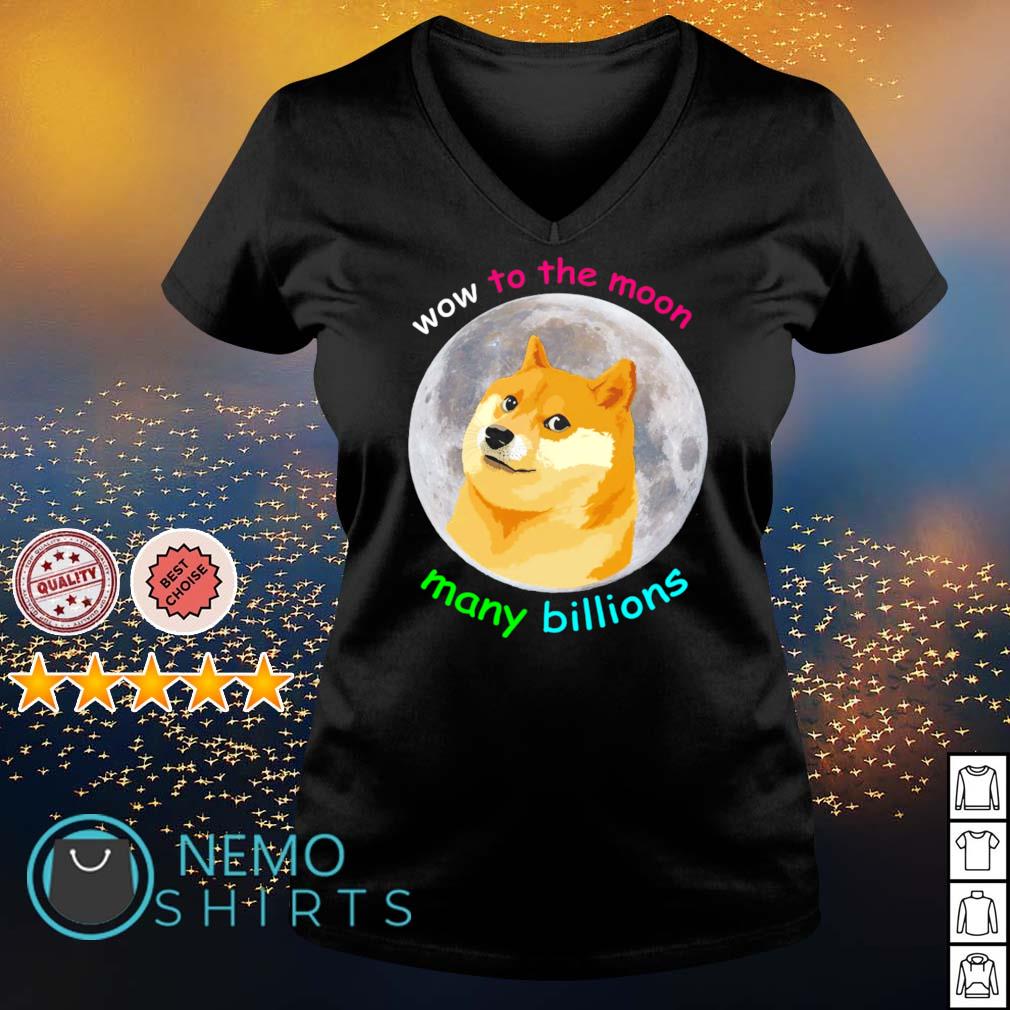 Doge wow to the moon many billions - Adult & Kids T-Shirts, Sweatshirts & Hoodies apparel design preview 5