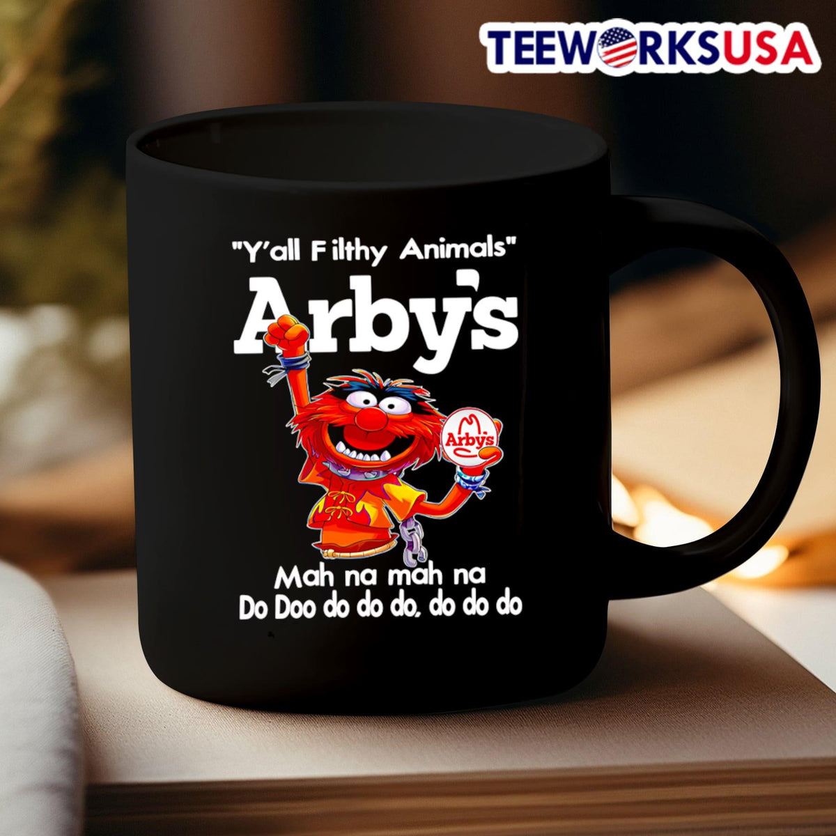 Animal muppet y'all filthy Animals Arby's mah na - Adult & Kids T-Shirts, Sweatshirts & Hoodies apparel design preview 3