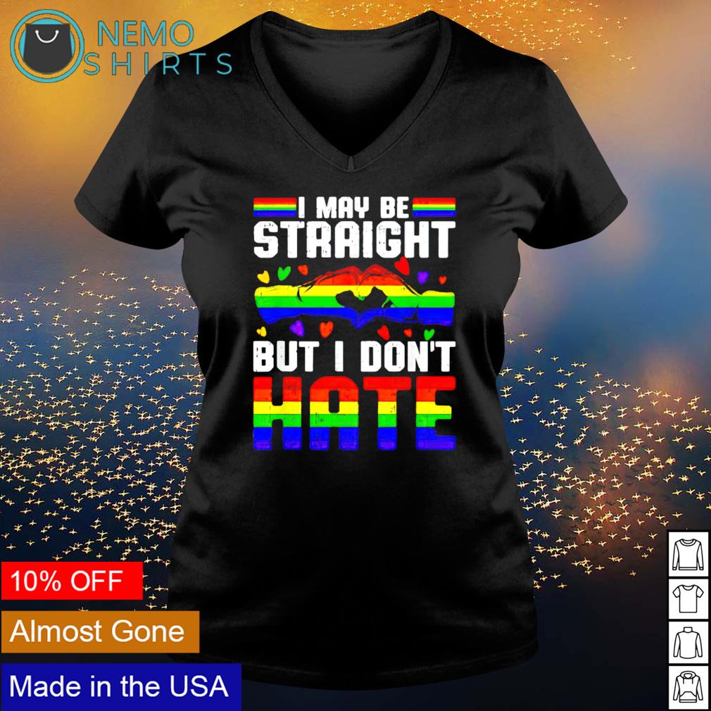 I maybe straight but don't hate - Adult & Kids T-Shirts, Sweatshirts & Hoodies apparel design preview 5