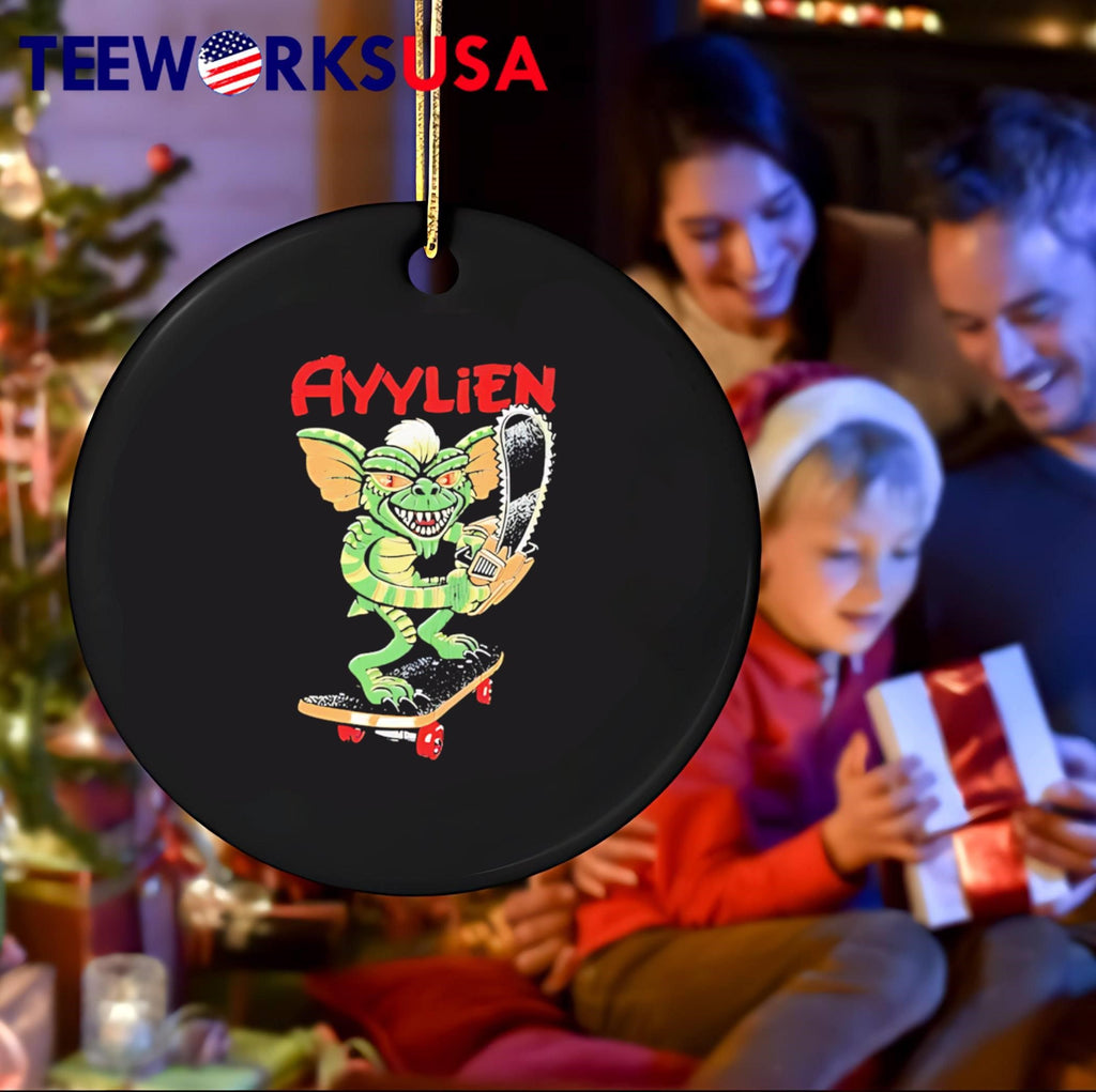 Rubberhose skateboarding gremlin ayylien - Adult & Kids T-Shirts, Sweatshirts & Hoodies apparel design preview 4