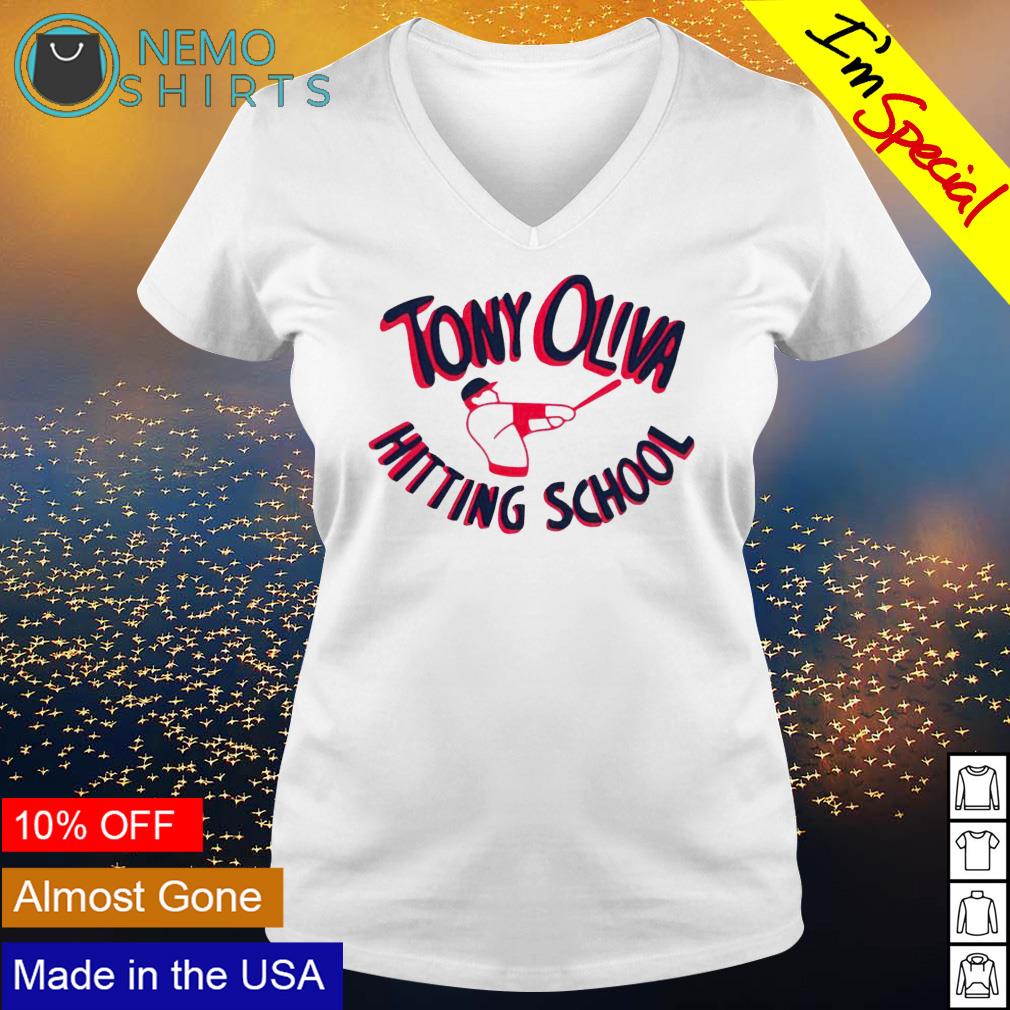 Tony Oliva hitting school baseball - Adult & Kids T-Shirts, Sweatshirts & Hoodies apparel design preview 5