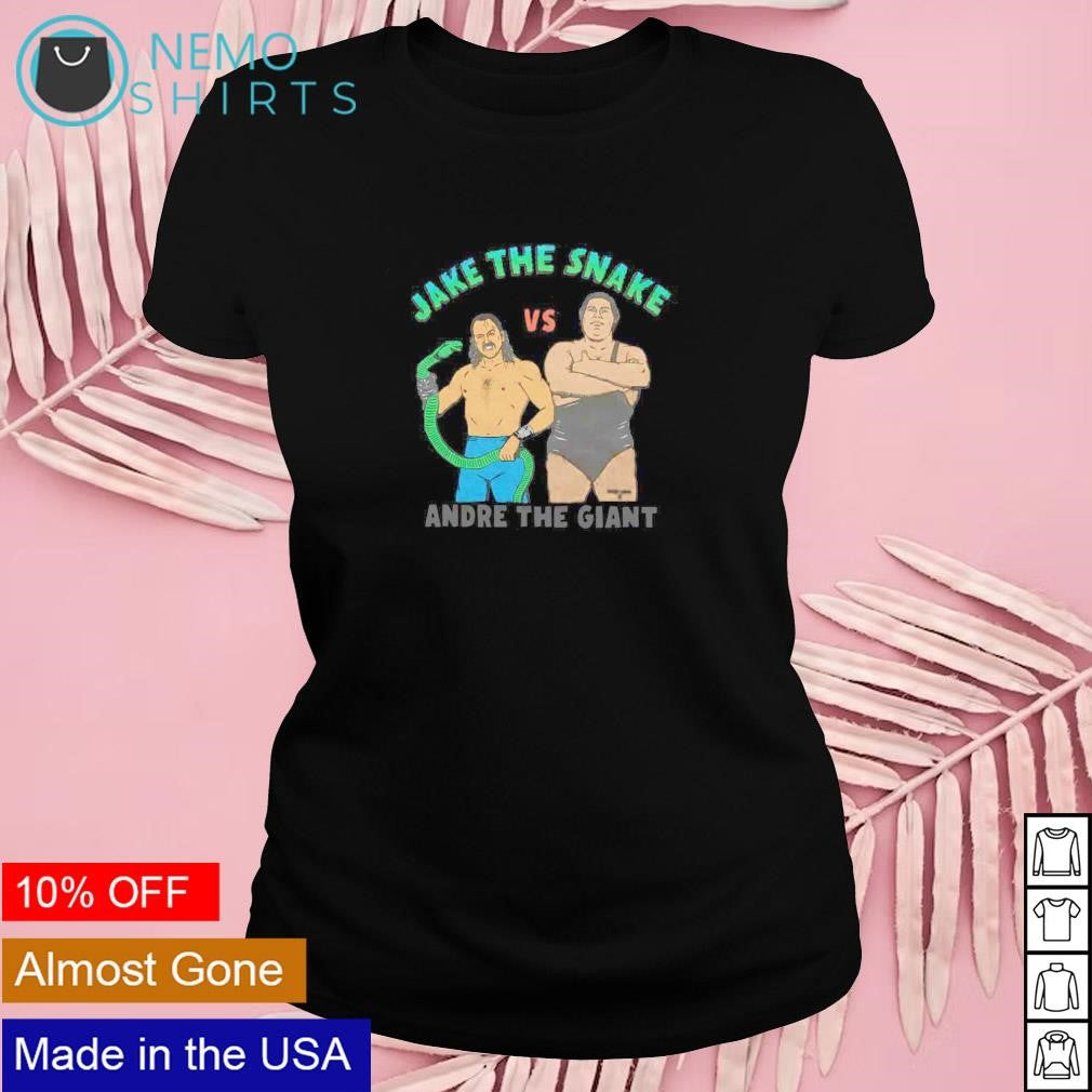 WrestleMania V Jake The Snake vs Andre Giant - Adult & Kids T-Shirts, Sweatshirts & Hoodies apparel design preview 4