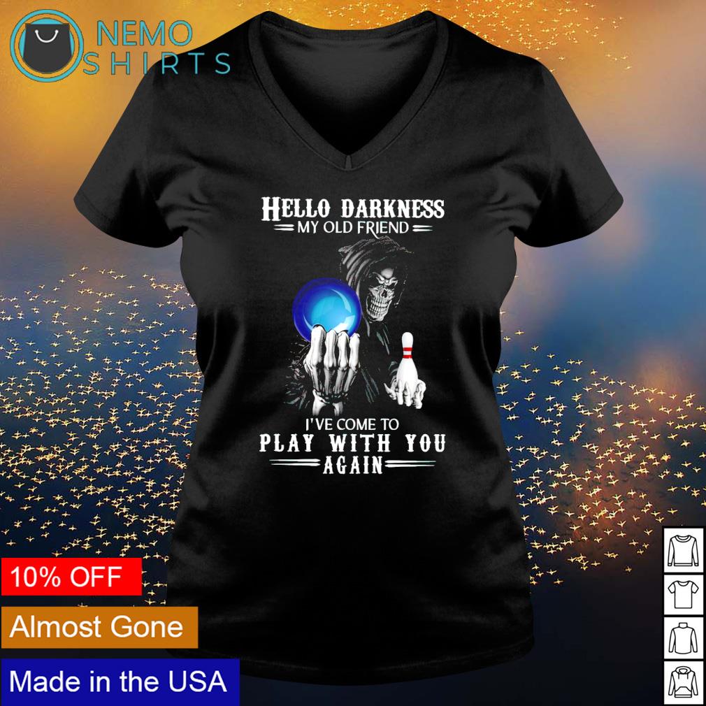 Devil bowling hello darkness my old friend I've come - Adult & Kids T-Shirts, Sweatshirts & Hoodies apparel design preview 5