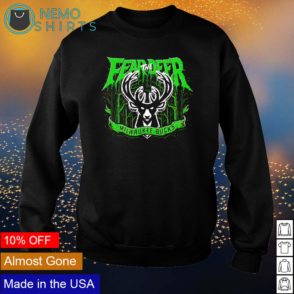 Fear the deer Milwaukee Bucks - Adult & Kids T-Shirts, Sweatshirts & Hoodies apparel design preview 4