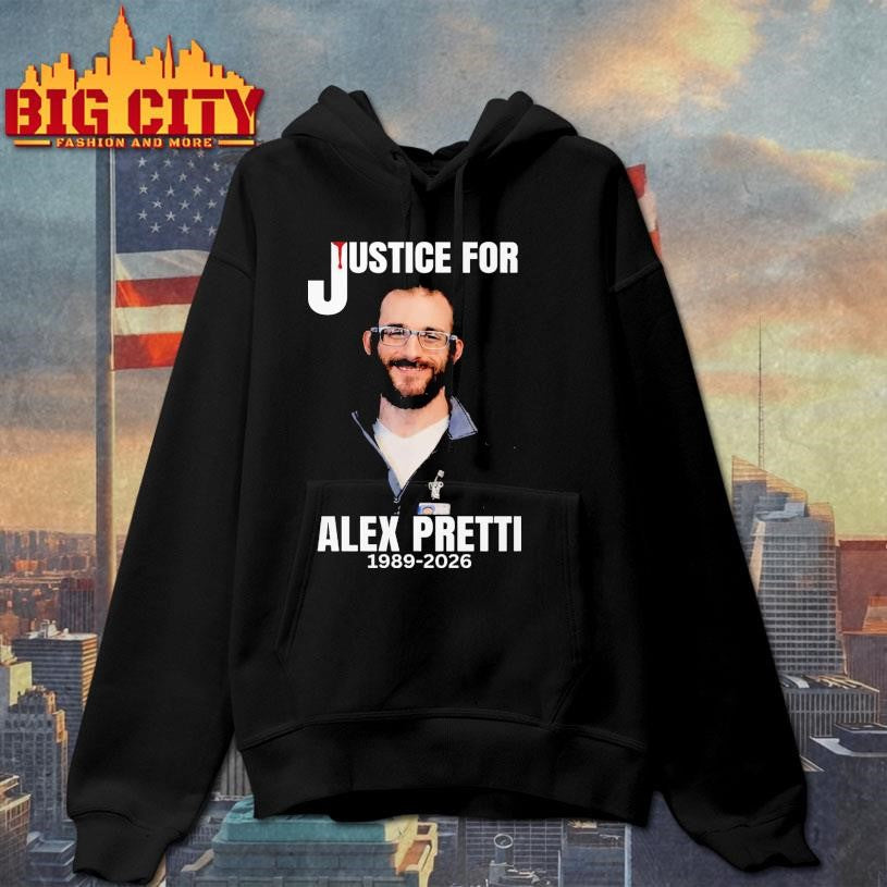 Justice For Alex Pretti - Adult & Kids T-Shirts, Sweatshirts & Hoodies apparel design preview 2