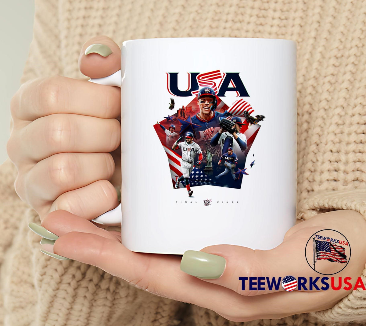Team Usa Baseball Final For The Third Straight Time - Adult & Kids T-Shirts, Sweatshirts & Hoodies apparel design preview 5