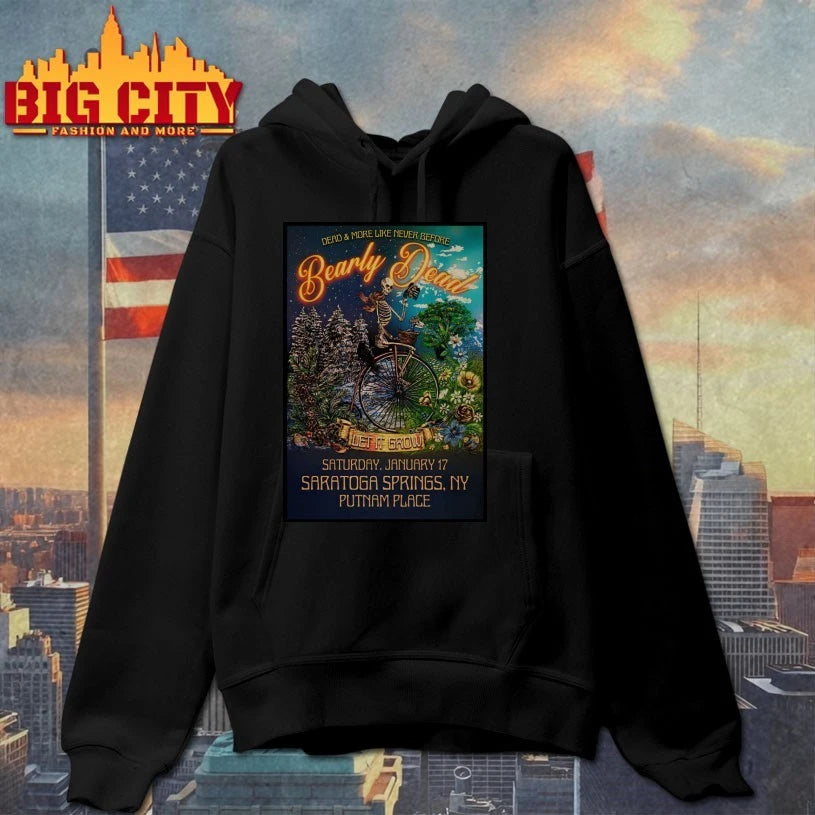 Bearly Dead 1.17.2026 Saratoga Springs NY Poster - Adult & Kids T-Shirts, Sweatshirts & Hoodies apparel design preview 2