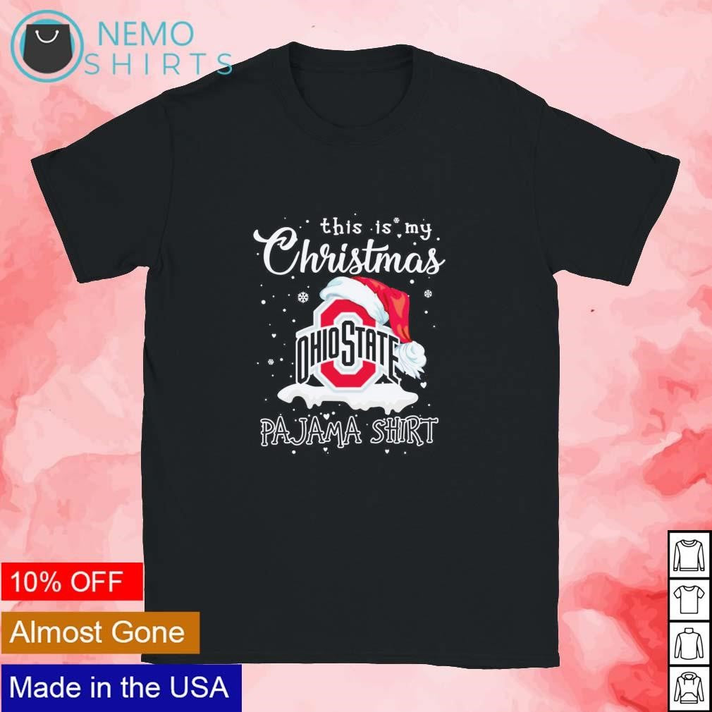 Santa Ohio State Buckeyes logo this is my Christmas - Adult & Kids T-Shirts, Sweatshirts & Hoodies apparel design preview 1