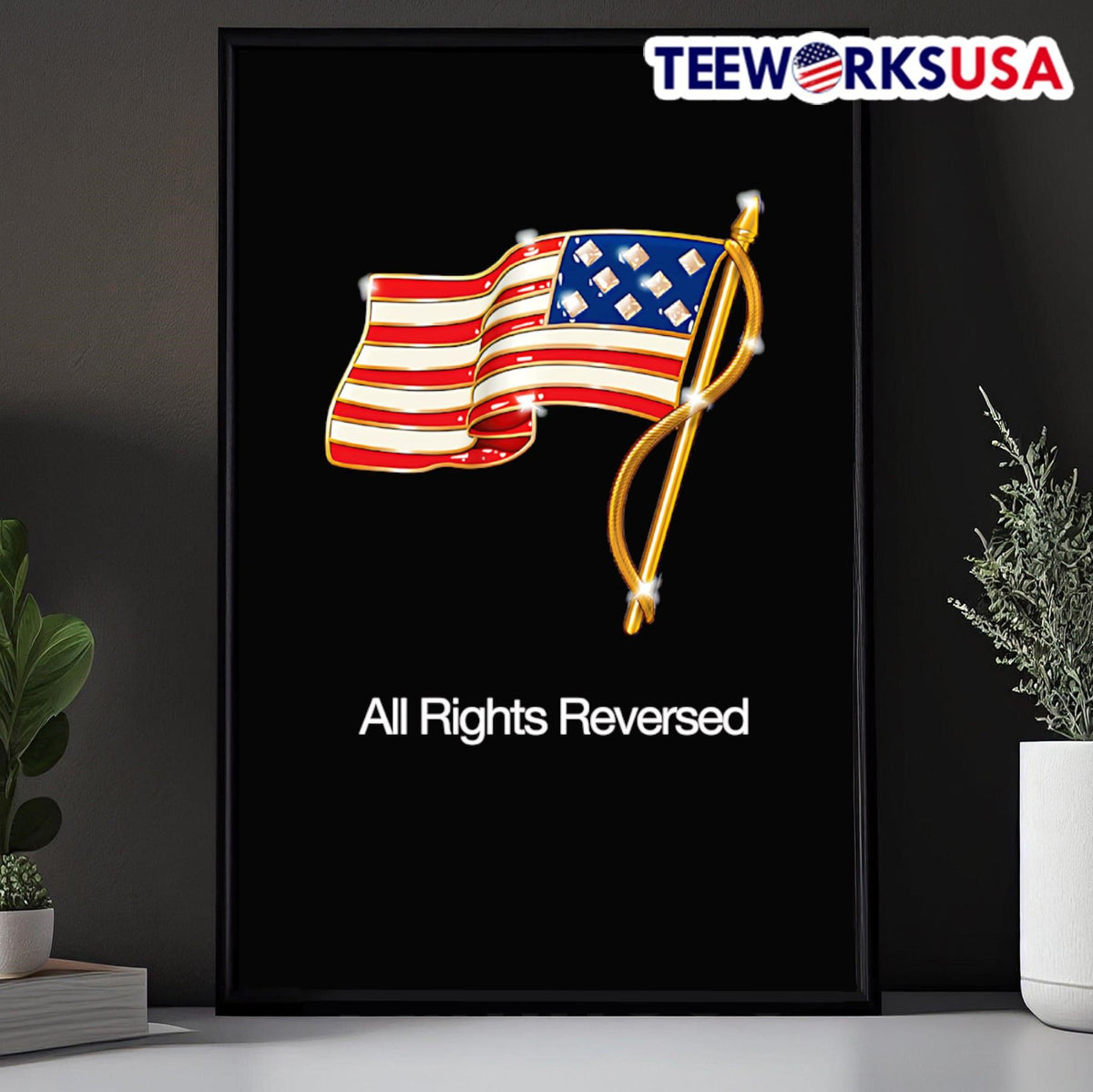 All rights reversed American flag - Adult & Kids T-Shirts, Sweatshirts & Hoodies apparel design preview 5