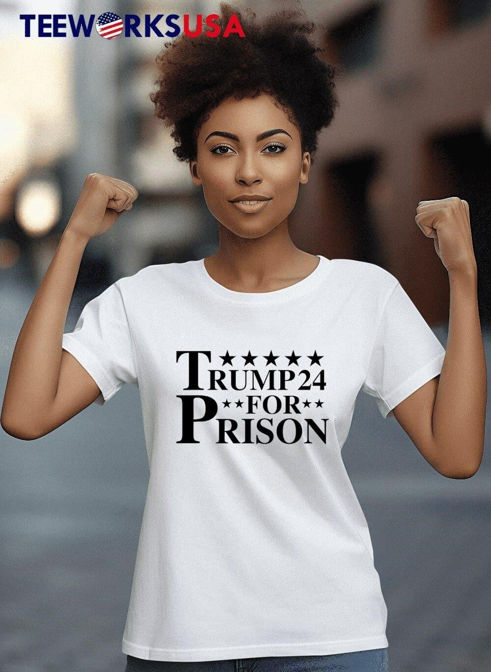 Trump for prison 2024 4th of july black - Adult & Kids T-Shirts, Sweatshirts & Hoodies apparel design preview 8