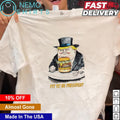 Fit to be president Trump eating burger - Adult & Kids T-Shirts, Sweatshirts & Hoodies apparel design preview 1