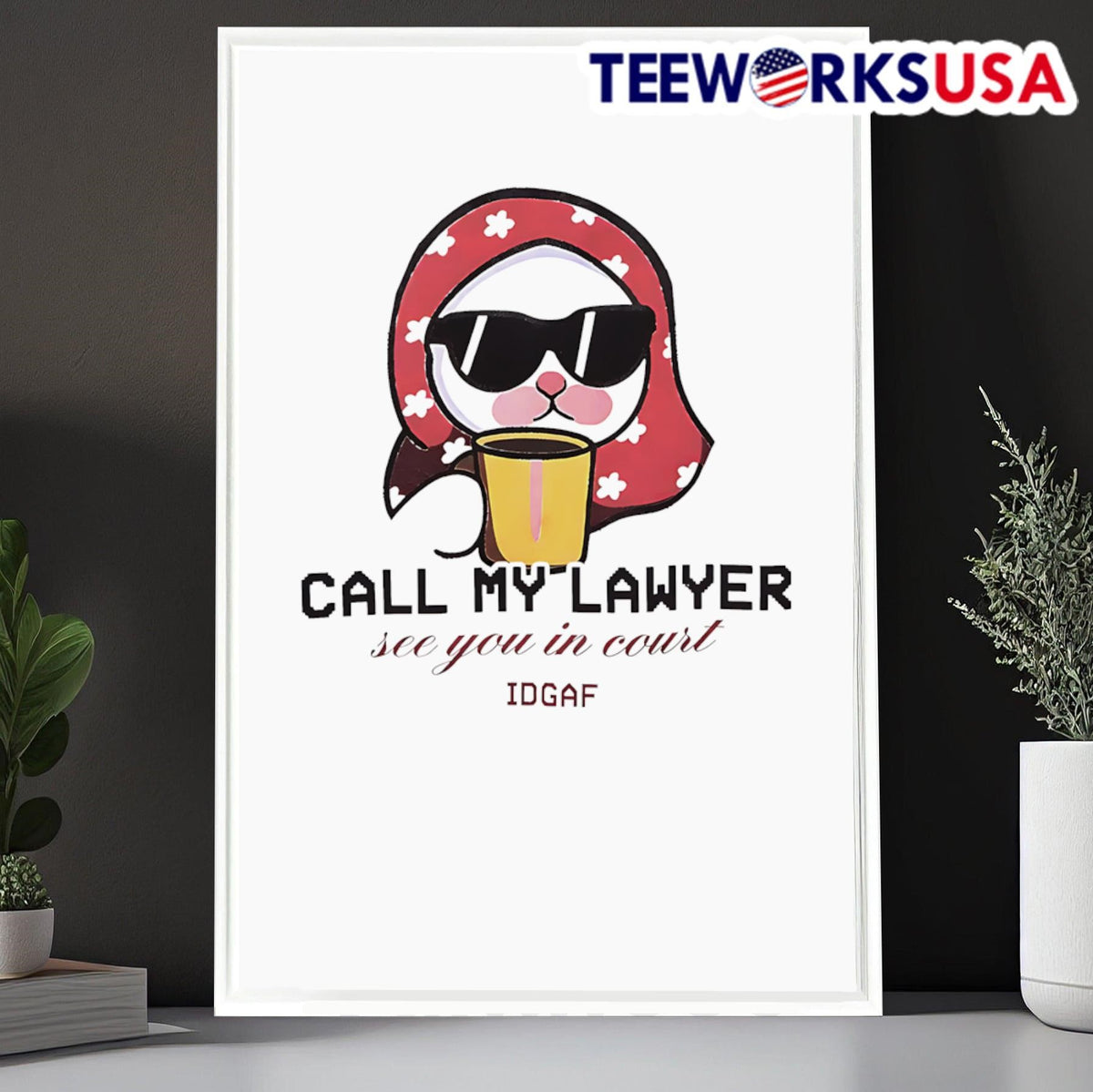 Cat call my lawyer see you in court - Adult & Kids T-Shirts, Sweatshirts & Hoodies apparel design preview 6