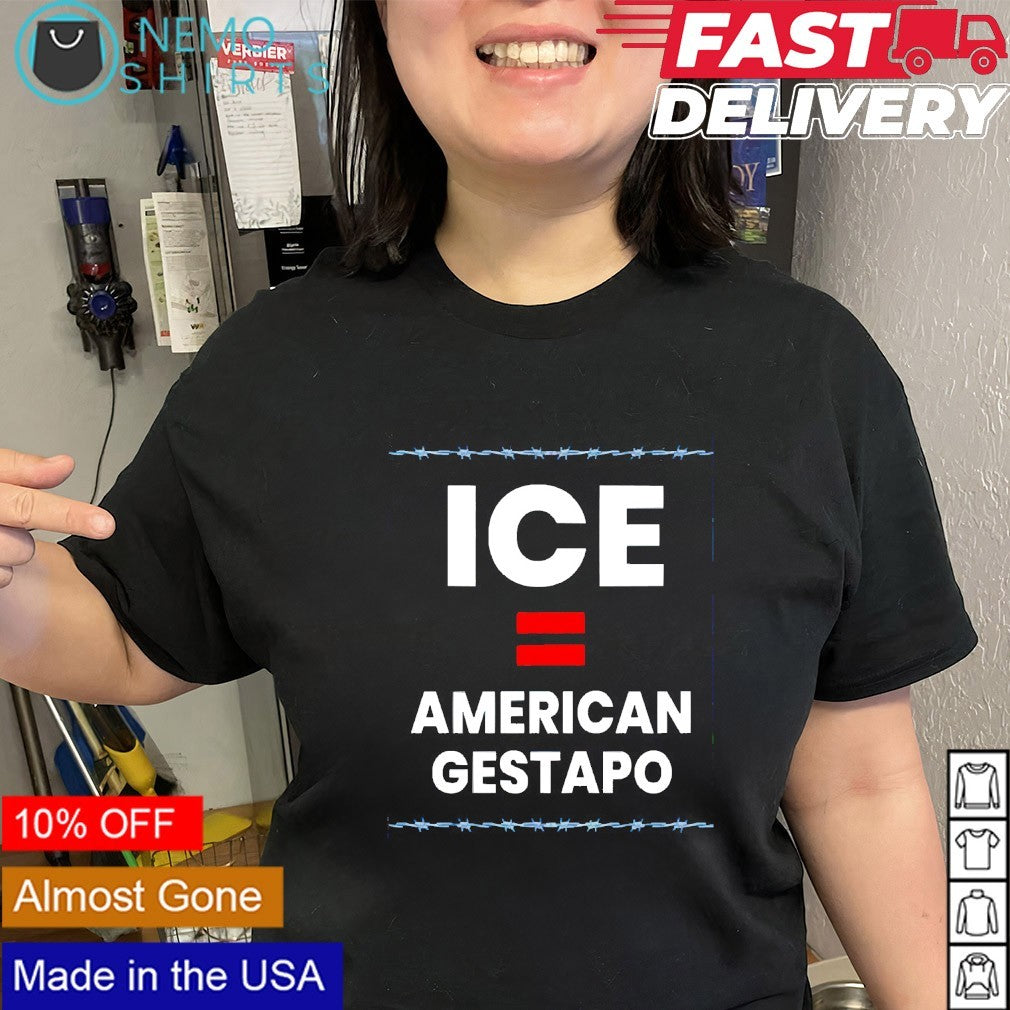ICE American Gestapo - Adult & Kids T-Shirts, Sweatshirts & Hoodies apparel design preview 2