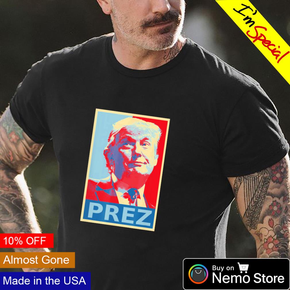PREZ president Donald Trump 2024 hope style - Adult & Kids T-Shirts, Sweatshirts & Hoodies apparel design preview 4