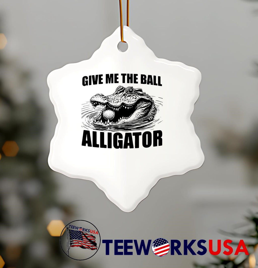Give me the ball alligator - Adult & Kids T-Shirts, Sweatshirts & Hoodies apparel design preview 7