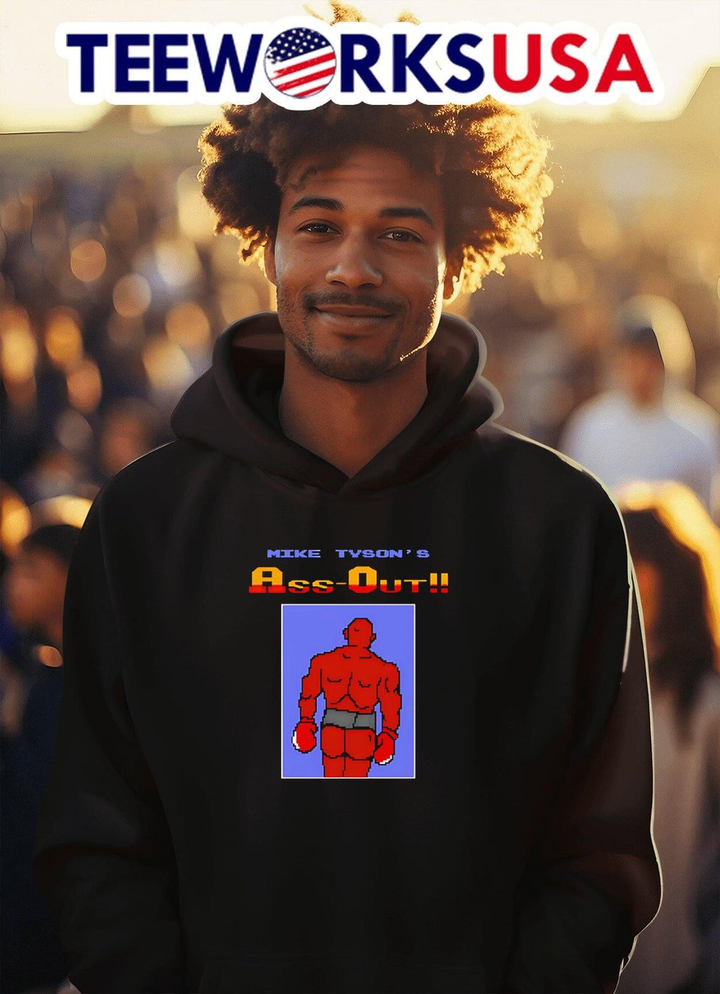 Mike Tyson's Ass Out - Adult & Kids T-Shirts, Sweatshirts & Hoodies apparel design preview 2