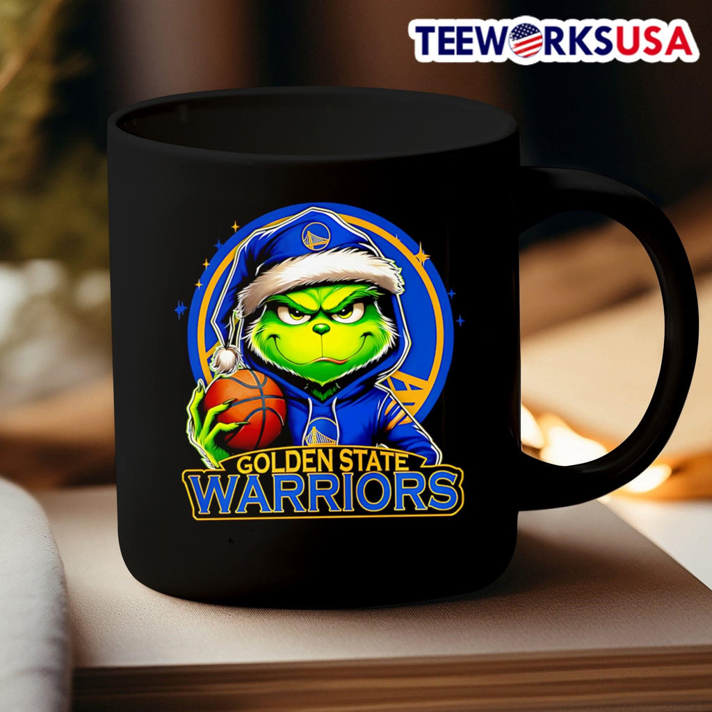 Santa Grinch Golden State Warriors - Adult & Kids T-Shirts, Sweatshirts & Hoodies apparel design preview 3