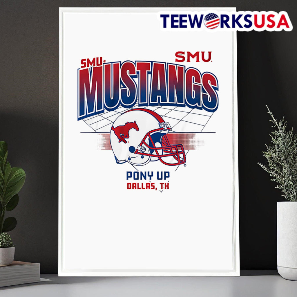 Helmet Grid SMU Mustangs Pony up - Adult & Kids T-Shirts, Sweatshirts & Hoodies apparel design preview 6