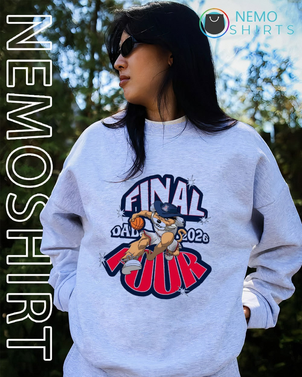 Final Four Arizona Wildcats dad 2026 - Adult & Kids T-Shirts, Sweatshirts & Hoodies apparel design preview 2
