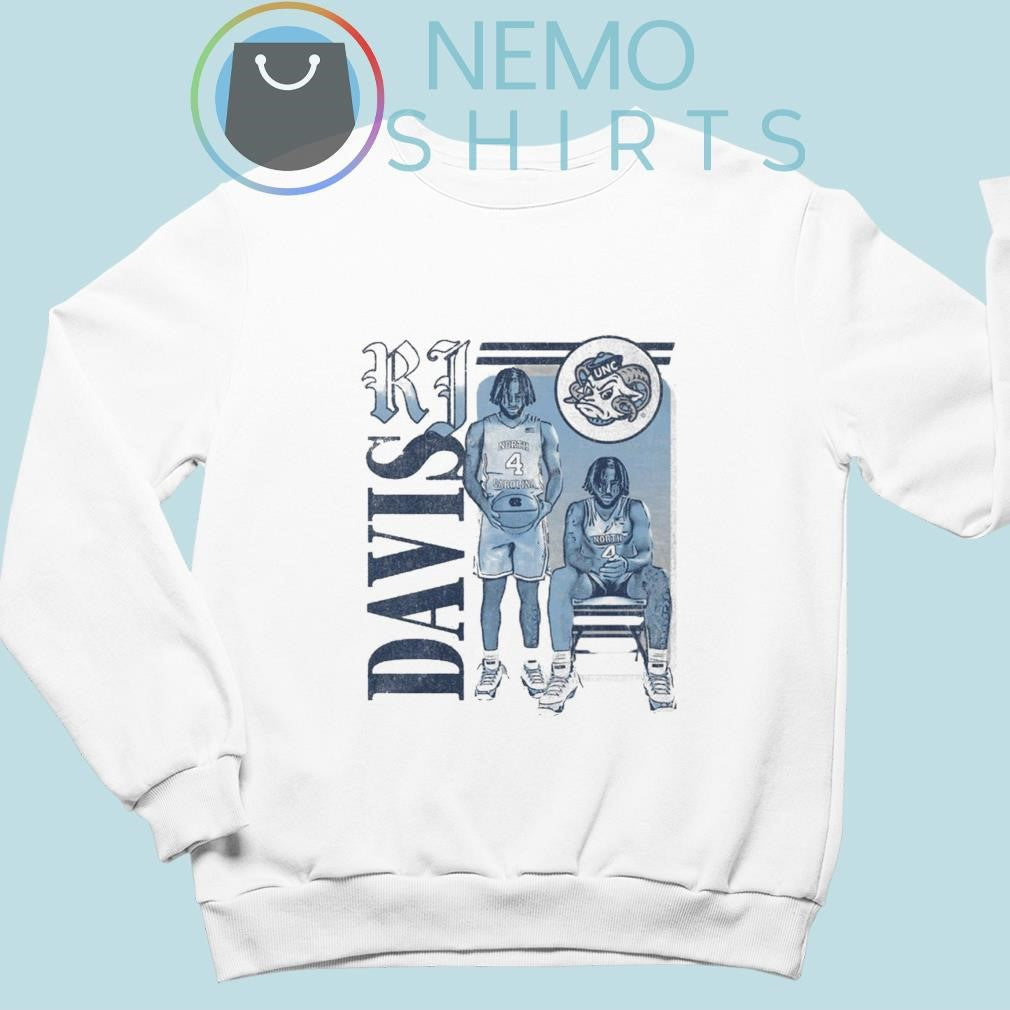 RJ Davis North Carolina Tar Heels player cartoon - Adult & Kids T-Shirts, Sweatshirts & Hoodies apparel design preview 5