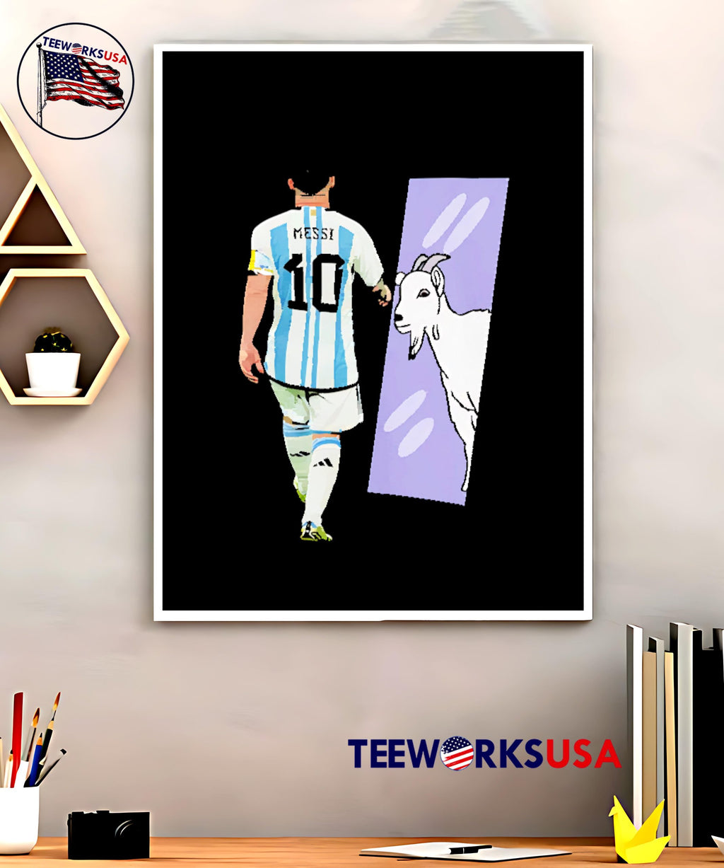 Lionel Messi G.o.a. - Adult & Kids T-Shirts, Sweatshirts & Hoodies apparel design preview 4