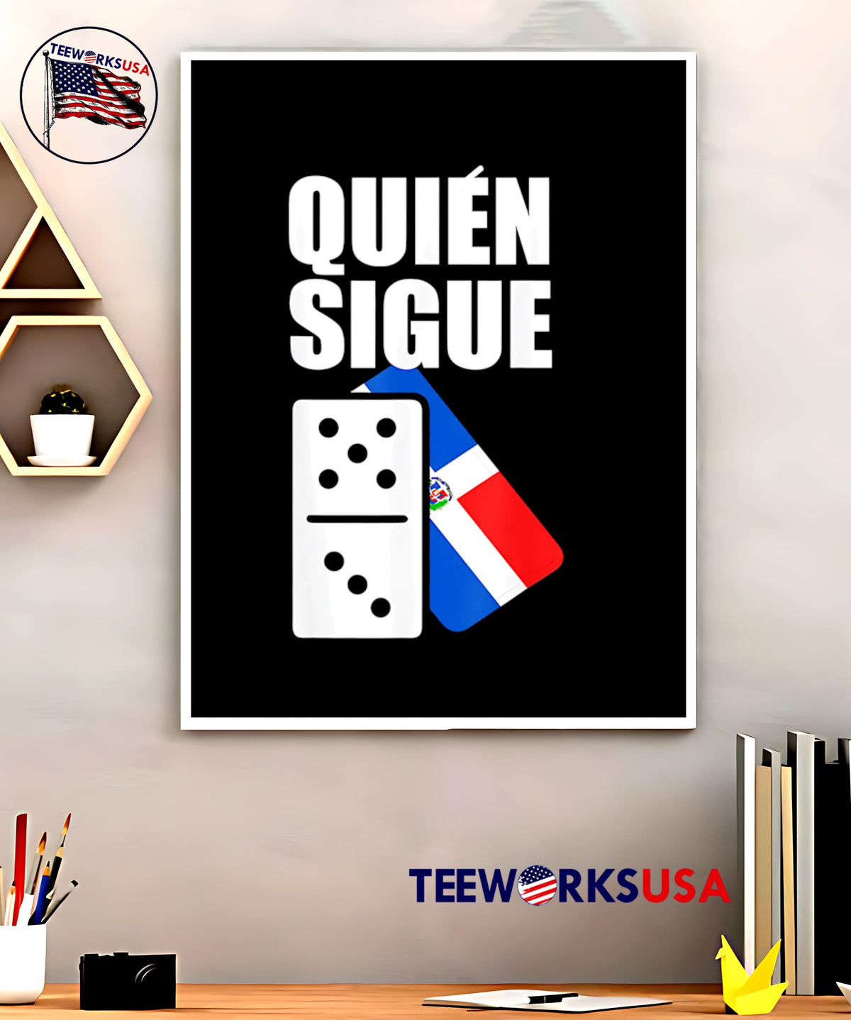 Quien Sigue Camiseta Dominicana - Adult & Kids T-Shirts, Sweatshirts & Hoodies apparel design preview 5