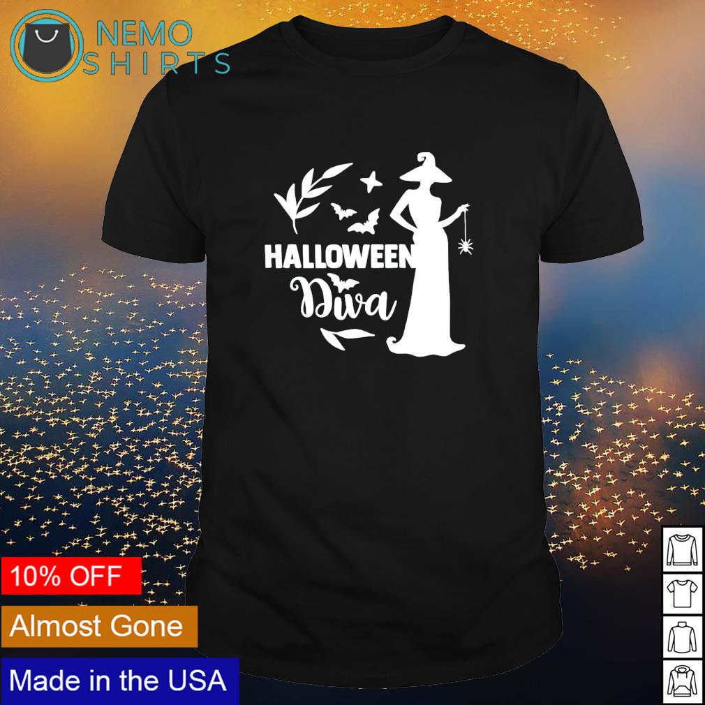 Witch Halloween diva - Adult & Kids T-Shirts, Sweatshirts & Hoodies apparel design preview 1