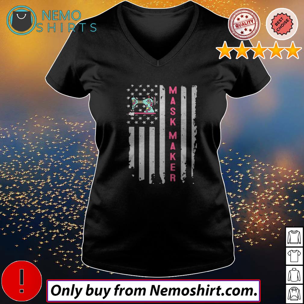 America flag Mask Maker Sewing - Adult & Kids T-Shirts, Sweatshirts & Hoodies apparel design preview 4